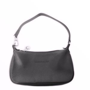 👛 LONGCHAMP black leather Mini Veau Foulonne bag